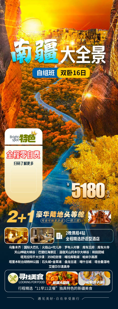 源文件下載【新疆南北疆旅游海報】編號：40090029075821042