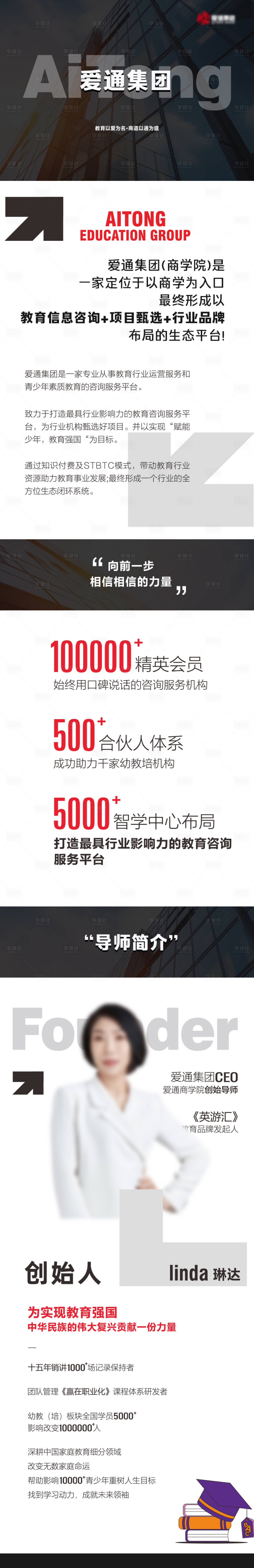 源文件下載【享設計】搜索編號：22490028928606940【集團簡介海報】