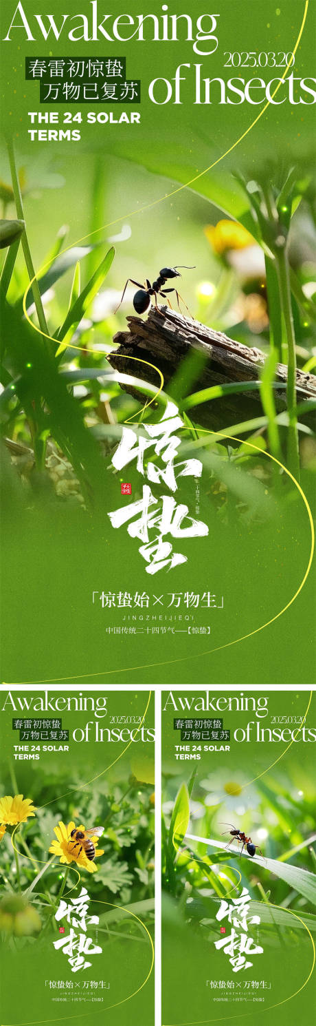惊蛰节气海报