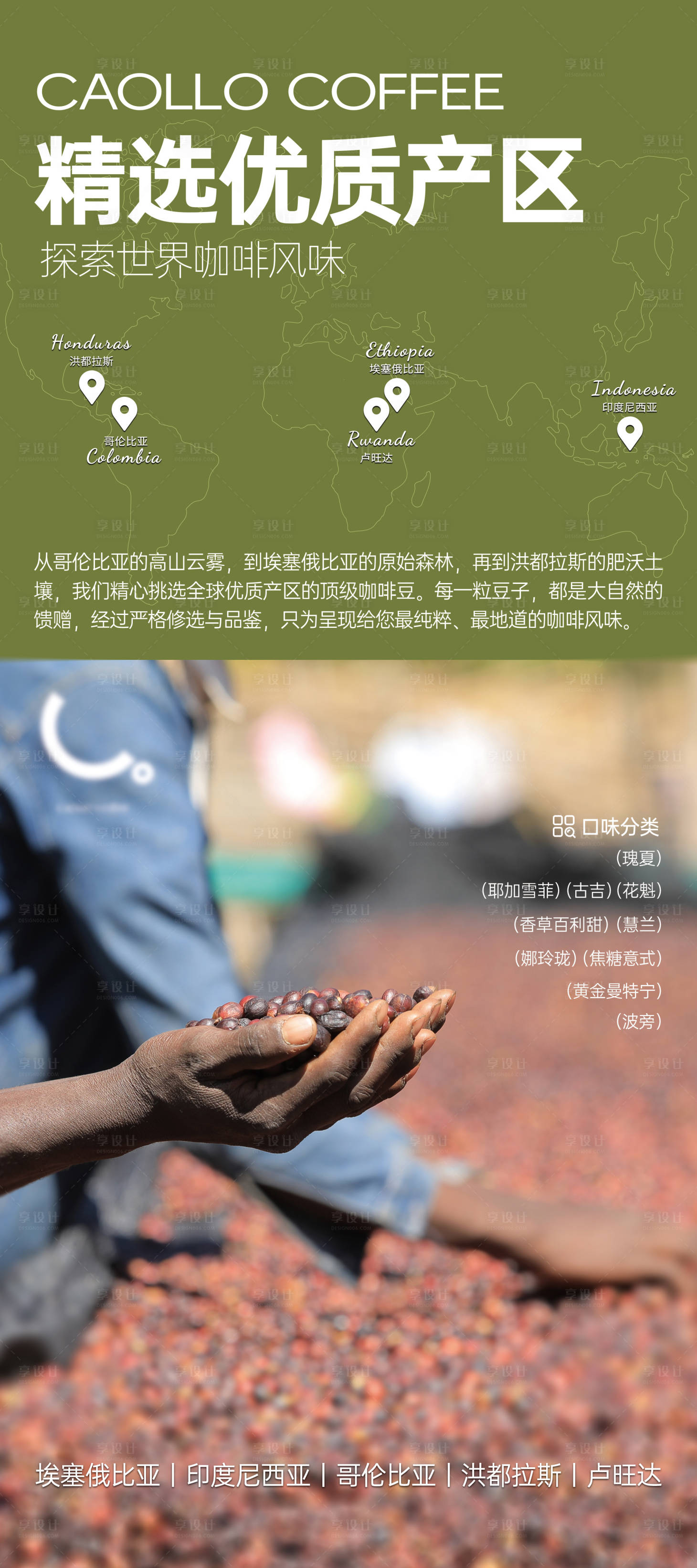 源文件下载【咖啡豆产地海报】编号：99140028999952911