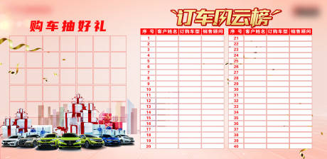 源文件下載【訂車風云榜購車送好禮背景板】編號：99250028758165278