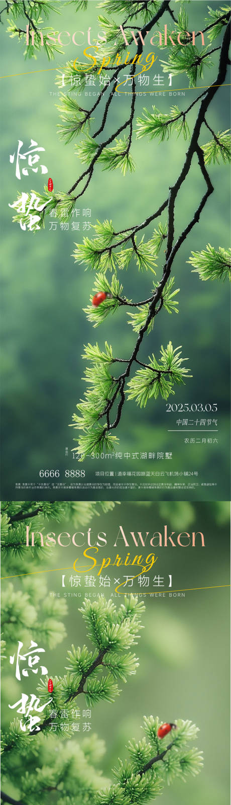 源文件下载【地产惊蛰春季节气海报】编号：51460028858601783