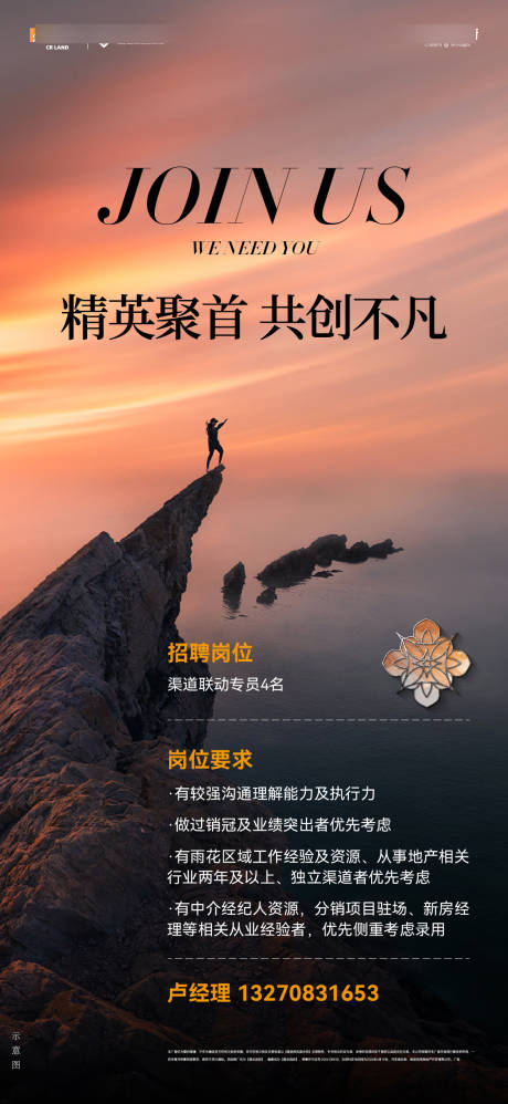 源文件下载【中介招聘海报】编号：54680028954175581