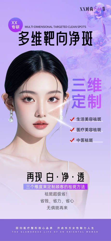 医美多维靶向祛斑海报