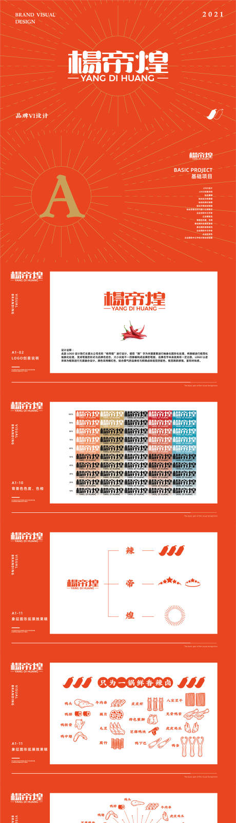杨帝煌热卤品牌VI设计