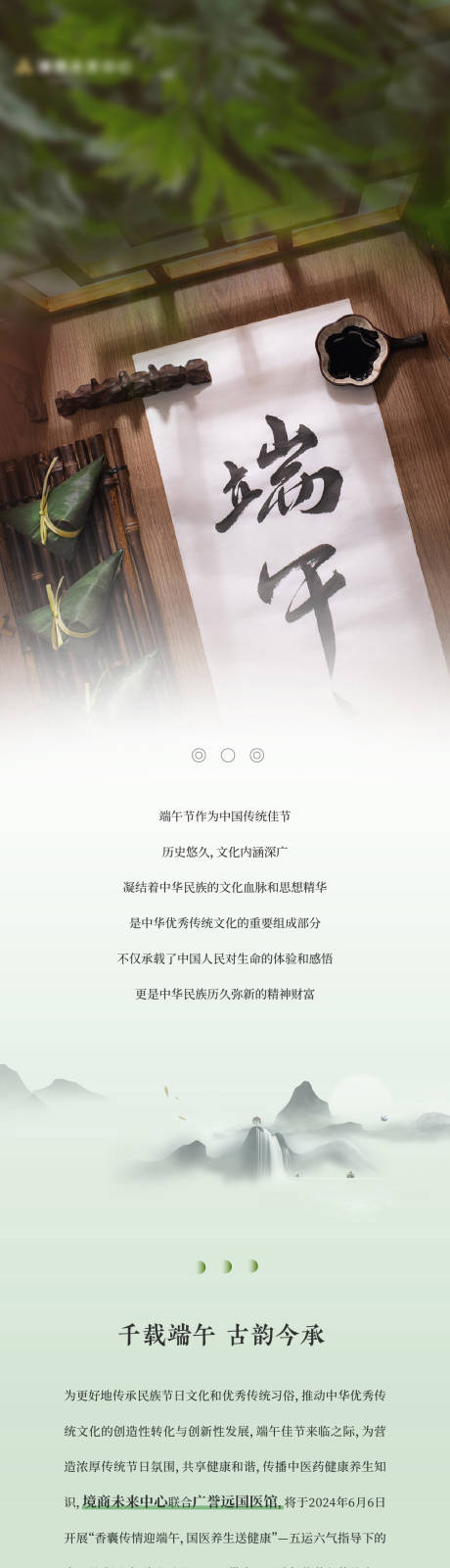 地产中医端午节长图
