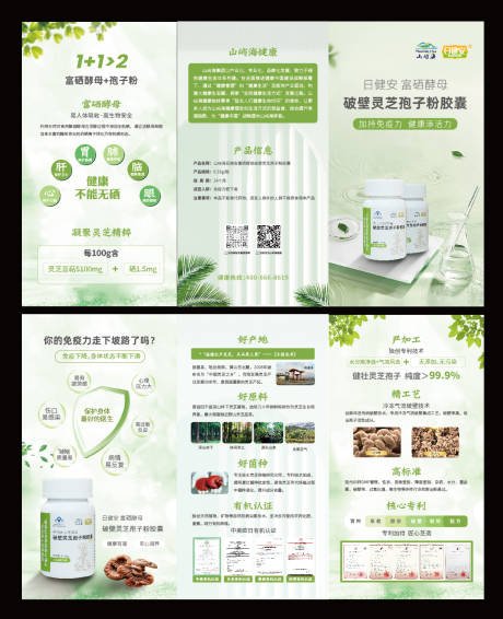 灵芝孢子粉三折页