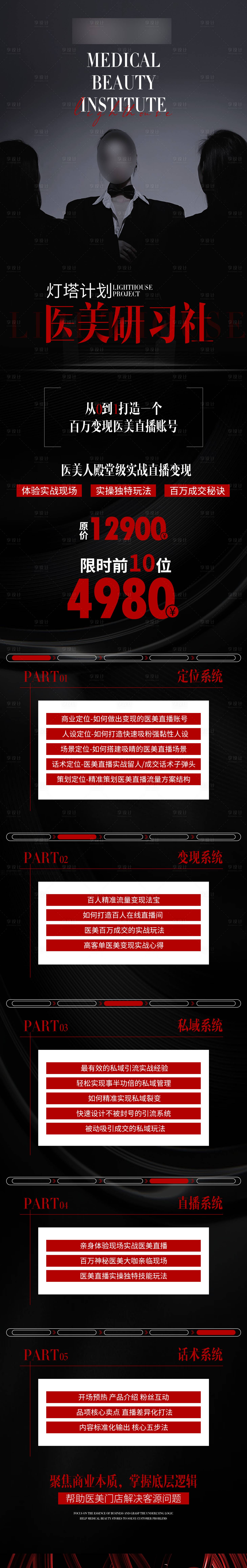 源文件下载【享设计】搜索编号：32630029013878635【医美课程长图】
