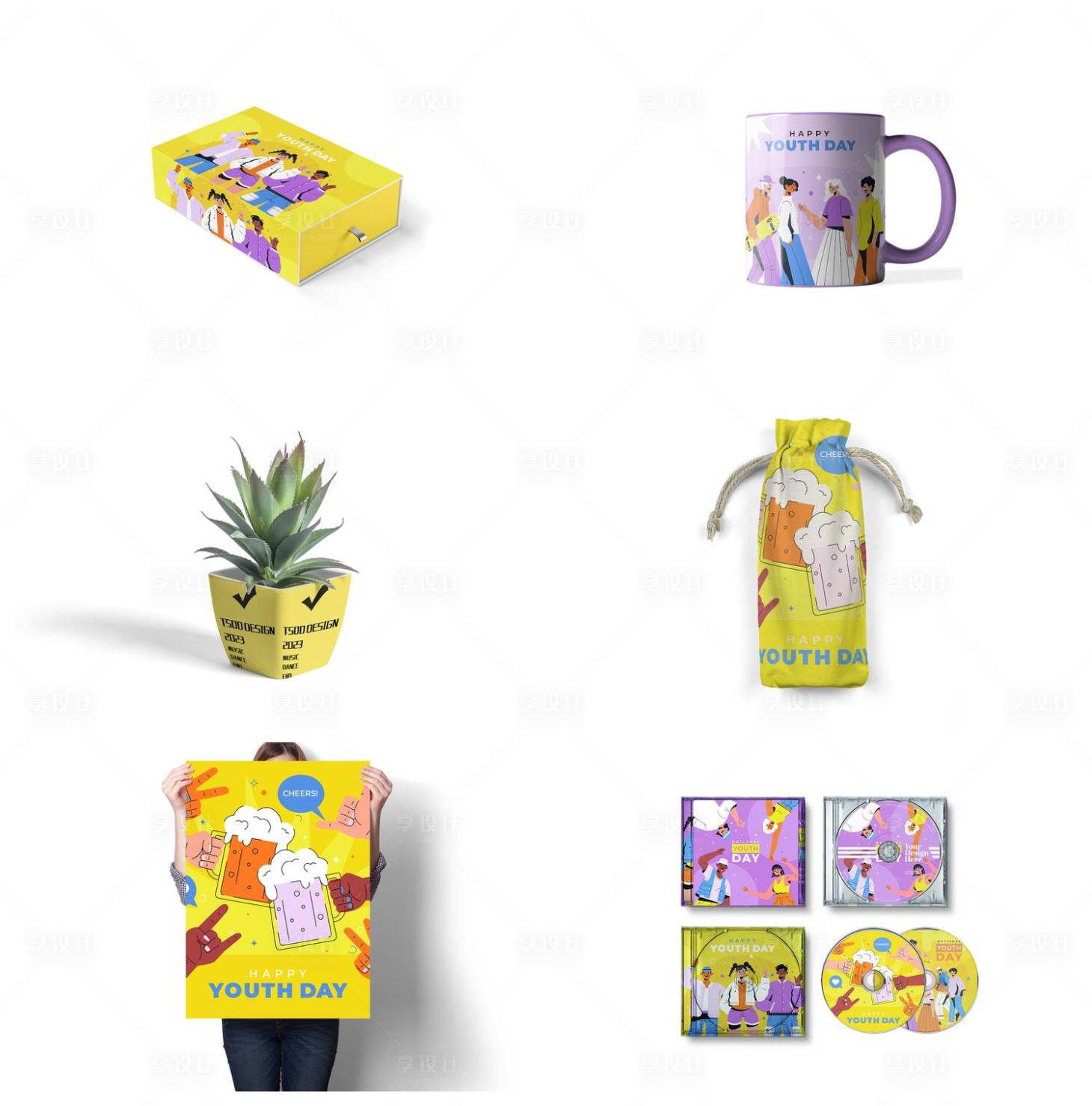 源文件下载【享设计】搜索编号：77060028964603559【文创艺术样机】