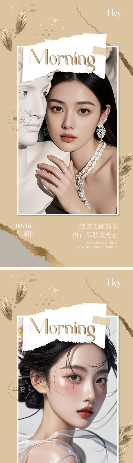 源文件下载【医美早安图系列海报医美海报美业宣传图】编号：58320028811684807