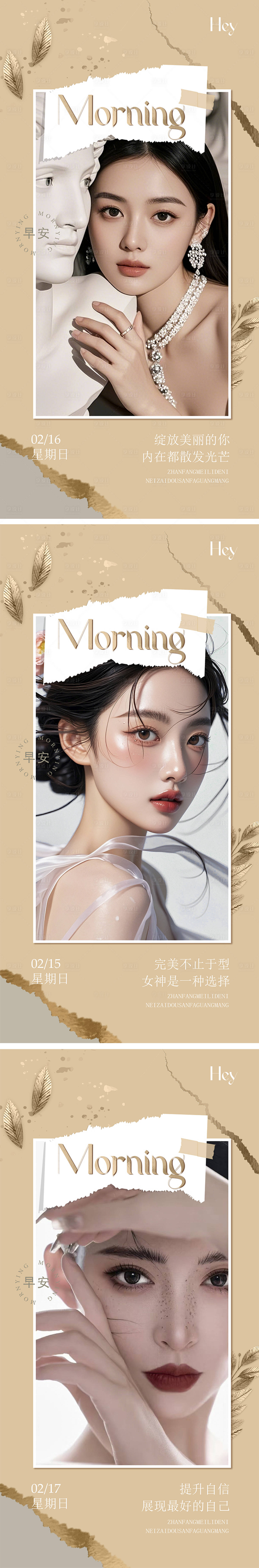源文件下載【享設計】搜索編號：58320028811684807【醫美早安圖系列海報醫美海報美業宣傳圖】