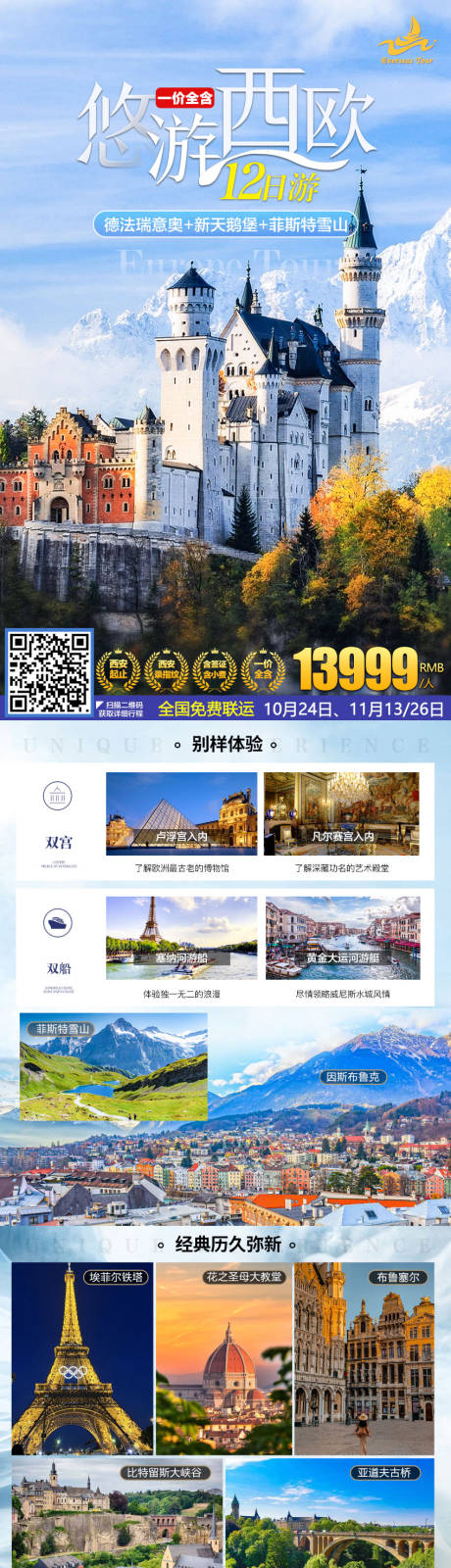 源文件下载【西欧旅游长图】编号：86290029061269447