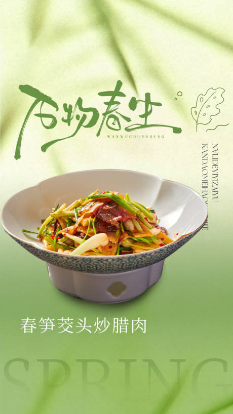 春季新菜品海报