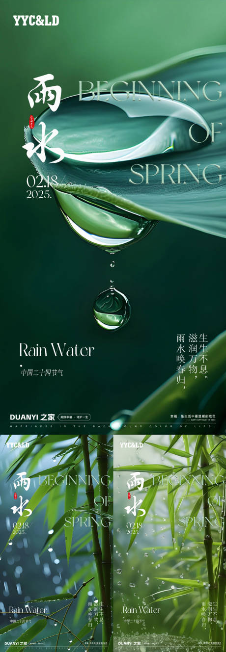 源文件下载【雨水海报】编号：45300028646824179