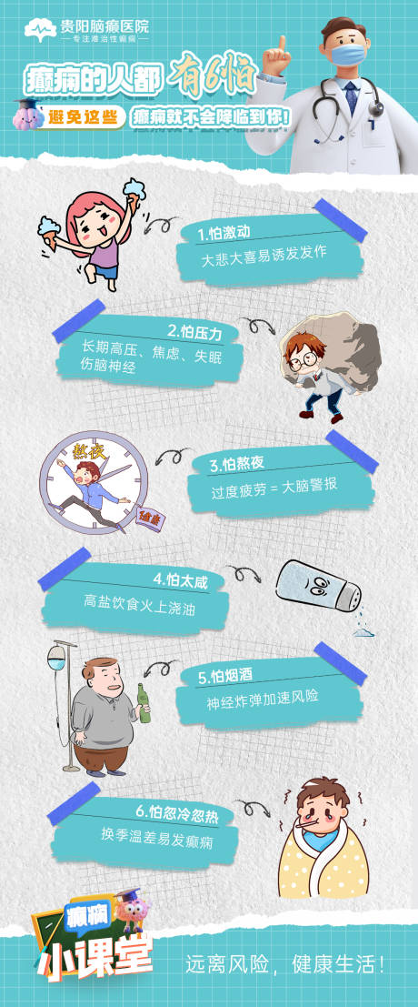 癫痫科普海报