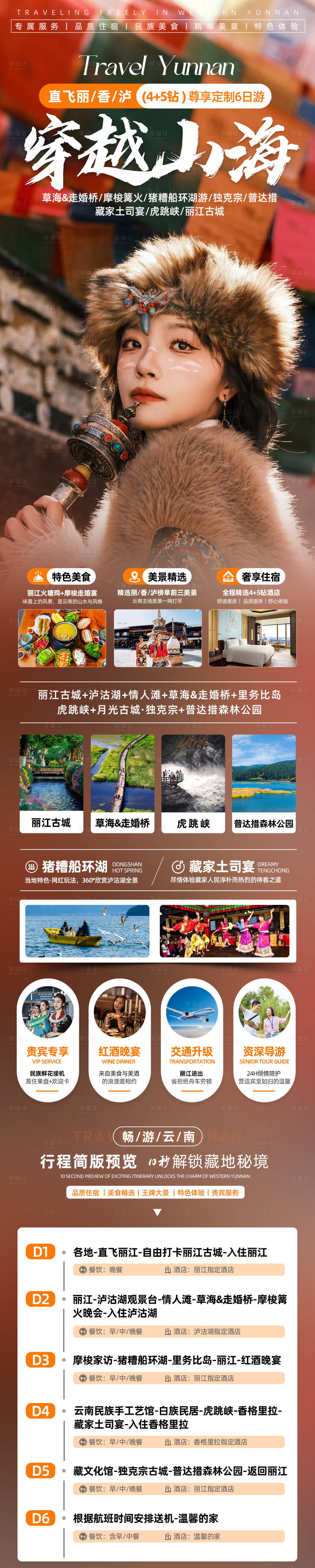 源文件下載【享設計】搜索編號：20330028644522180【云南旅游長圖】