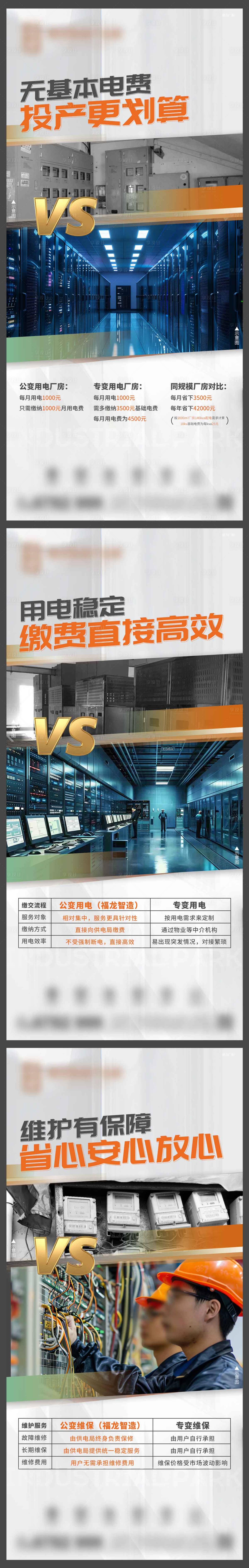 源文件下載【享設計】搜索編號：91110028981993231【地產產業園價值對比系列海報】