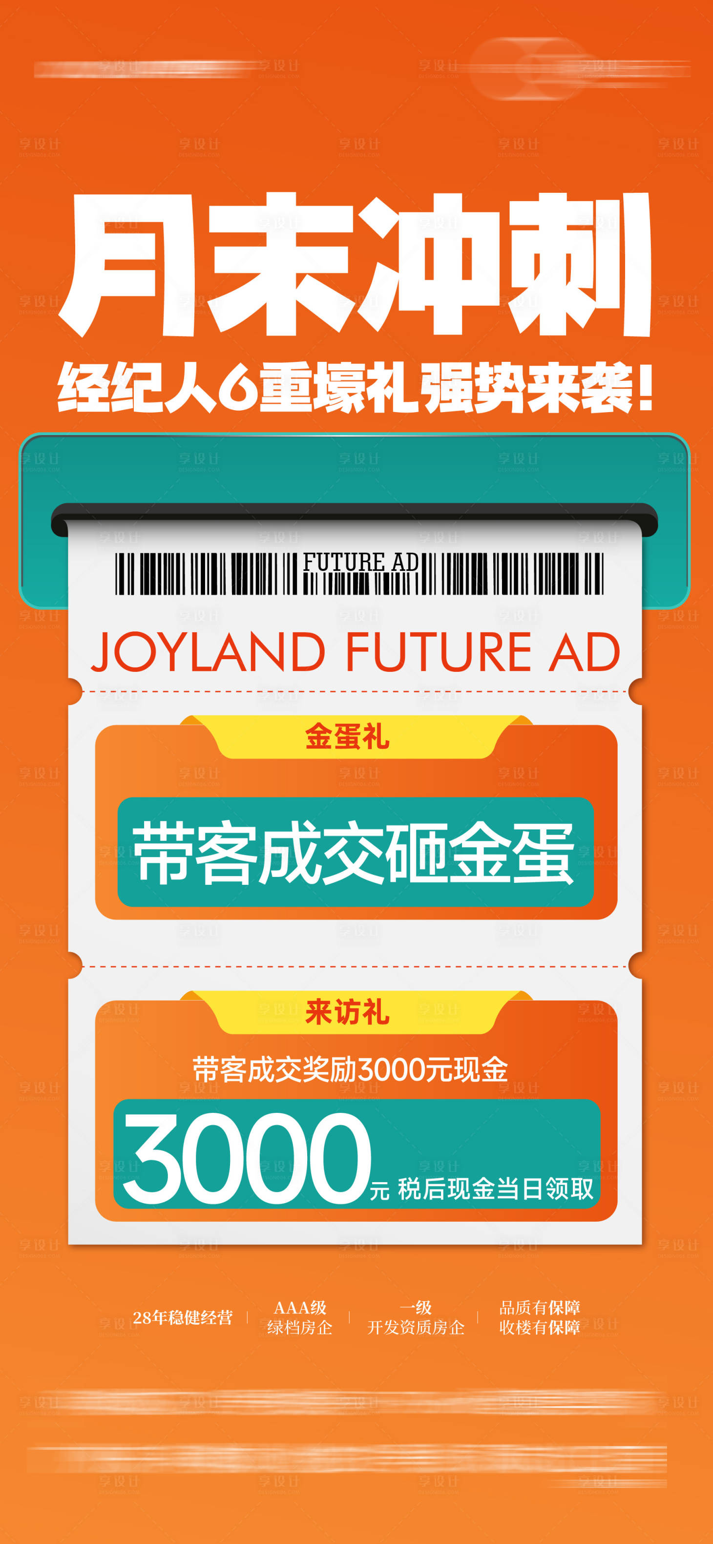 源文件下载【享设计】搜索编号：94200029048916617【地产大字报单图】