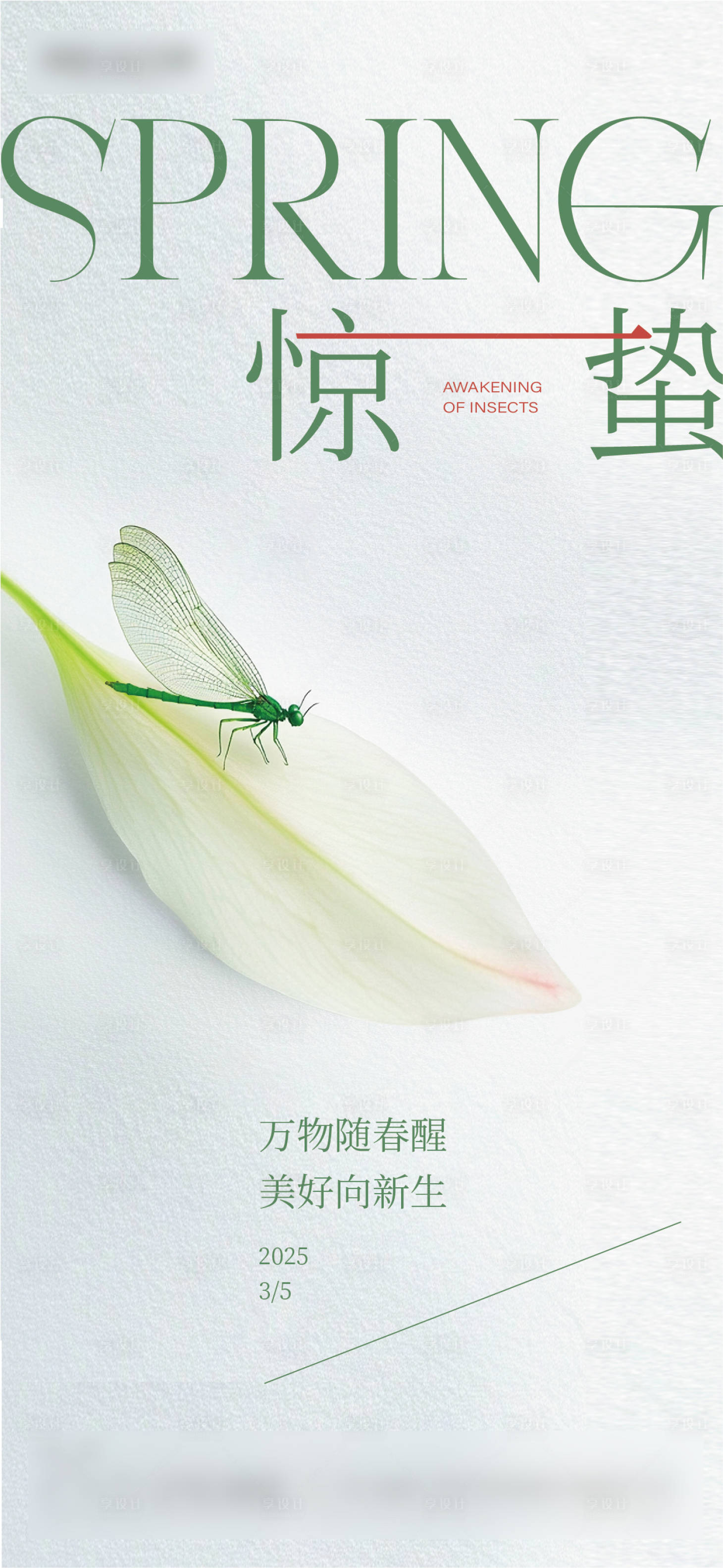 源文件下载【享设计】搜索编号：30530029090336043【惊蛰海报】