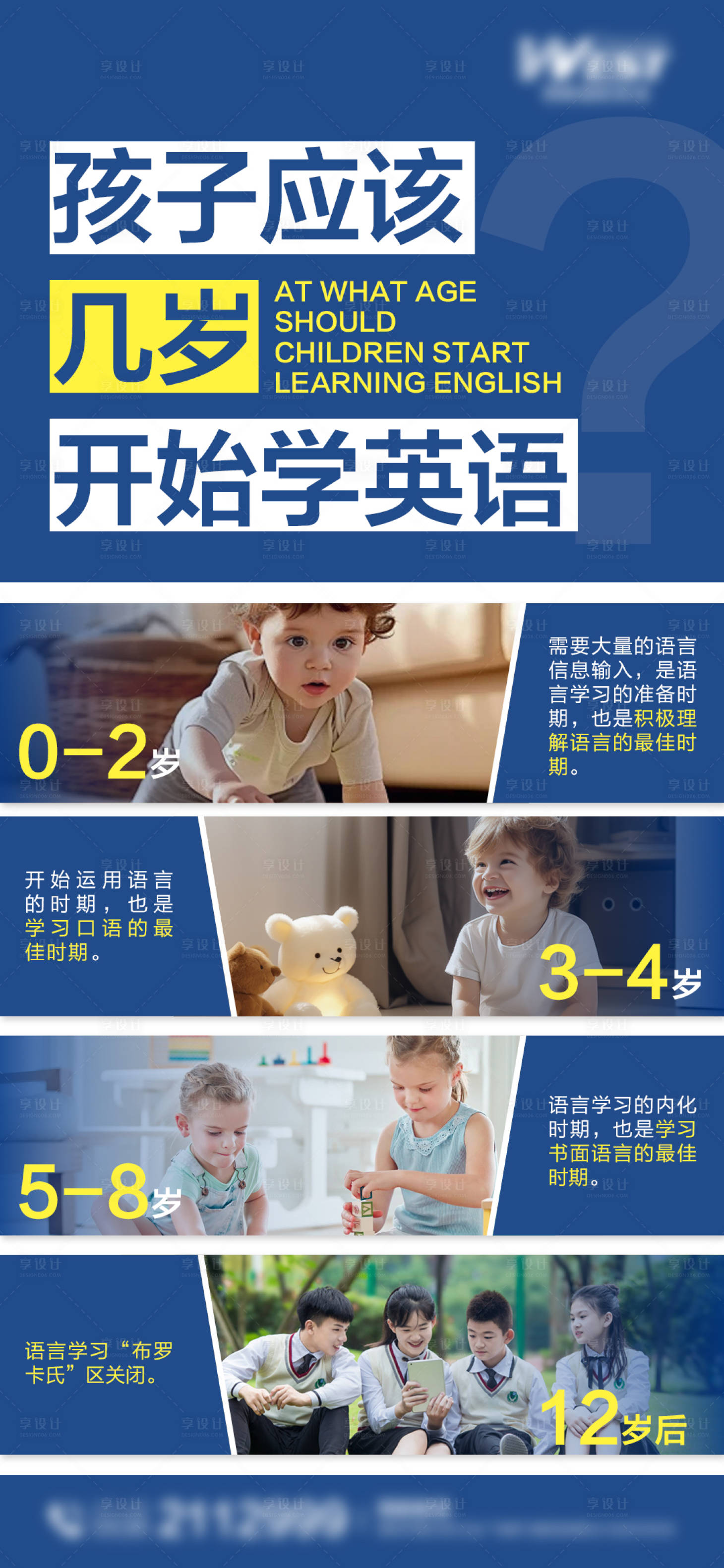 源文件下载【享设计】搜索编号：76530028660638573【孩子应该几岁开始学英语】