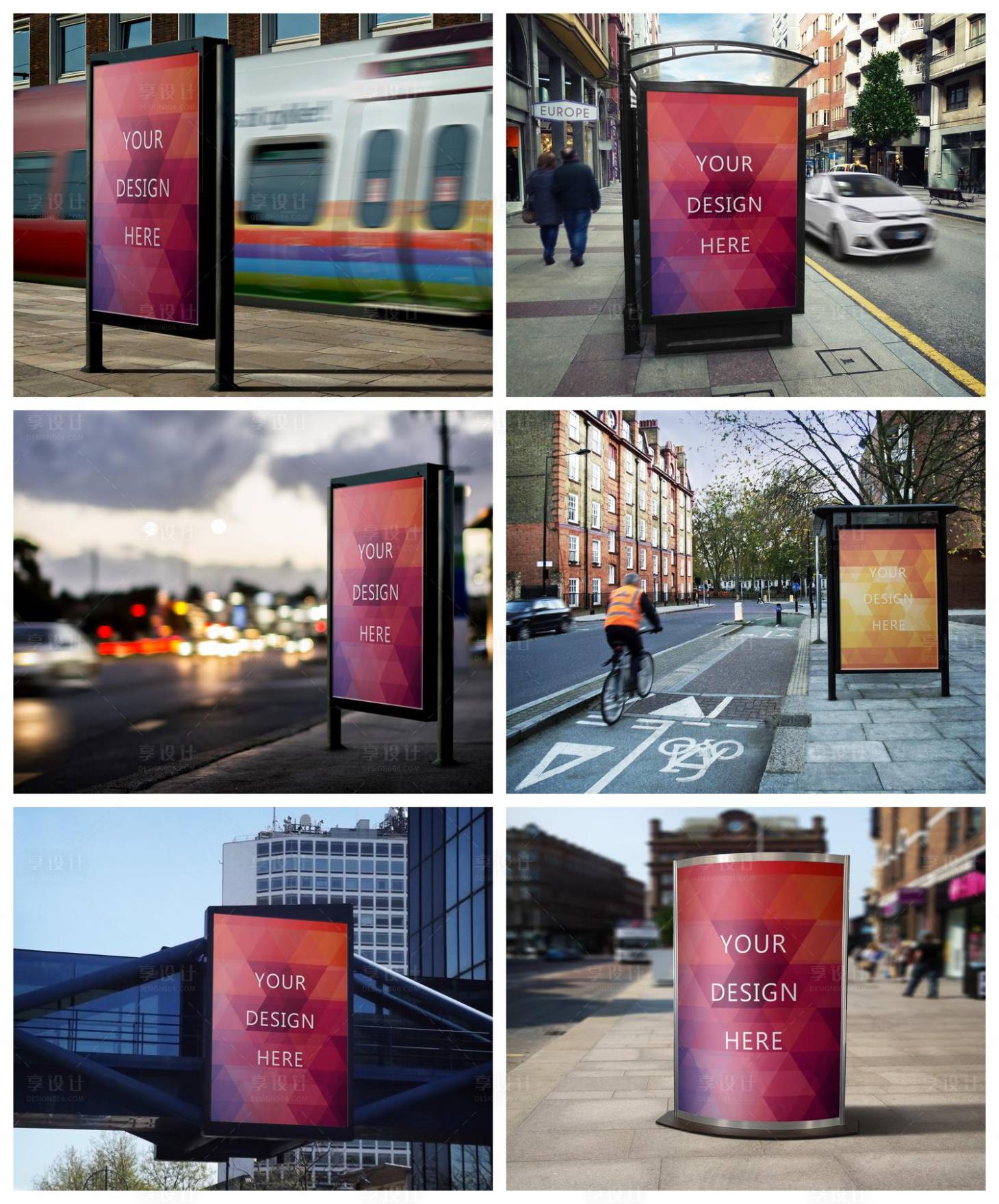 源文件下载【享设计】搜索编号：24020029094588745【店招导视牌海报立牌样机】