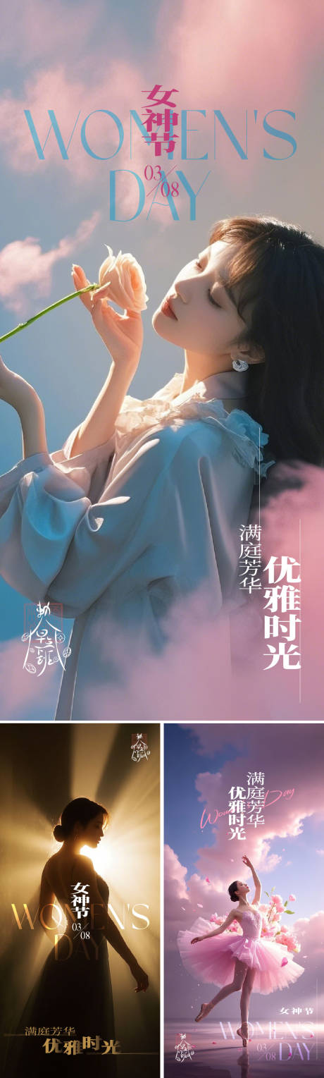 源文件下载【享设计】搜索编号：47410029002429775【38女神节海报】