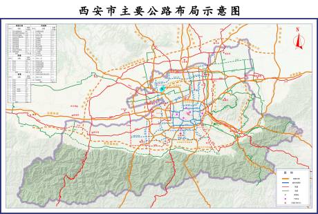 源文件下载【西安交通路线分布图 】编号：45020028918332550