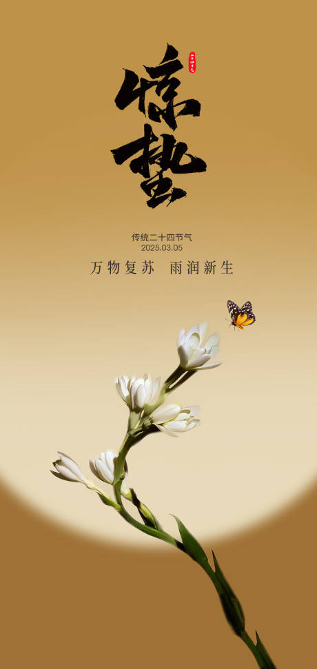 源文件下载【惊蛰创意海报】编号：39620028849551371