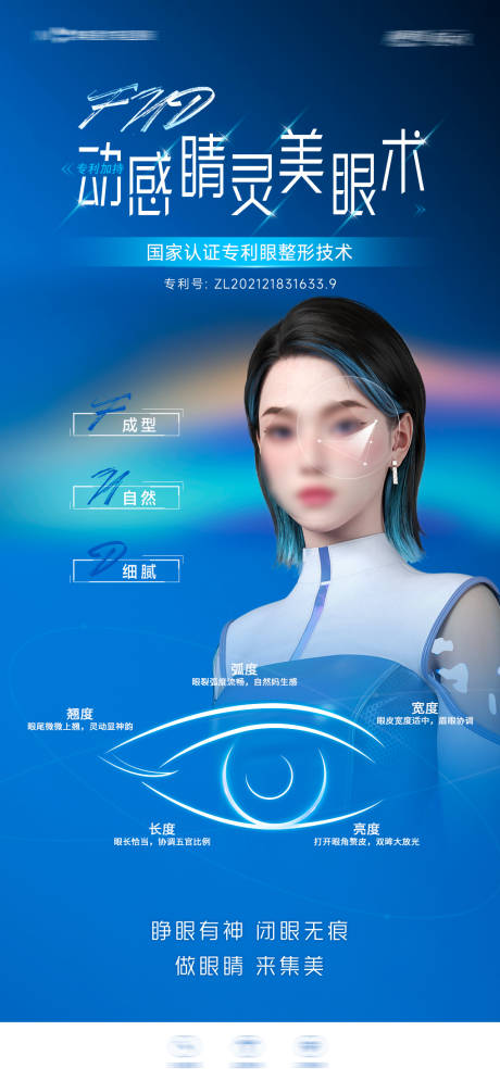 医美眼部整形海报