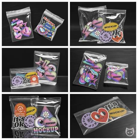 卡通贴纸标签样机