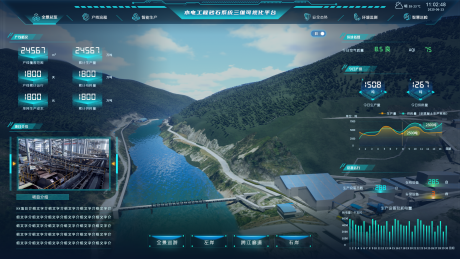 源文件下载【水电砂石项目三维可视化平台UI设计】编号：40710028914218187