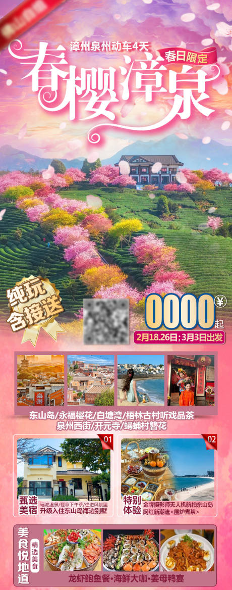 源文件下载【享设计】搜索编号：64260028724094409【福建樱花旅游海报】