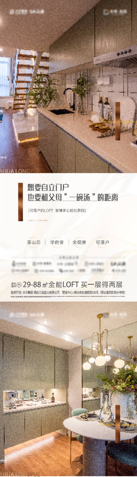 地产公寓loft价值系列海报