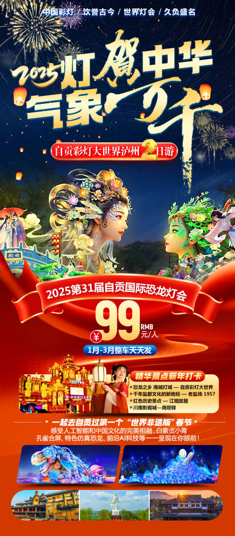 自贡灯会海报
