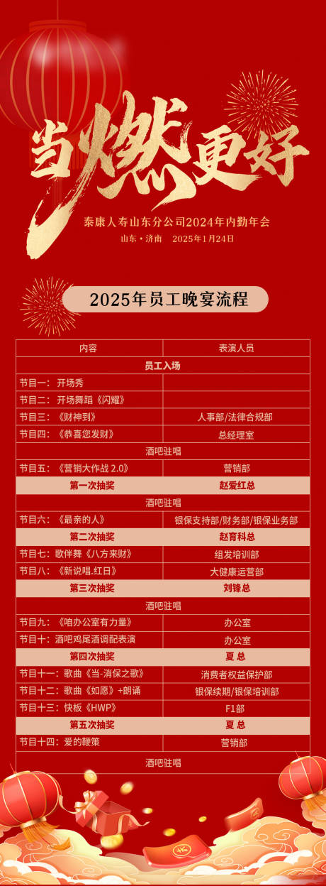 源文件下载【晚会流程长图海报海报】编号：37560028643798940