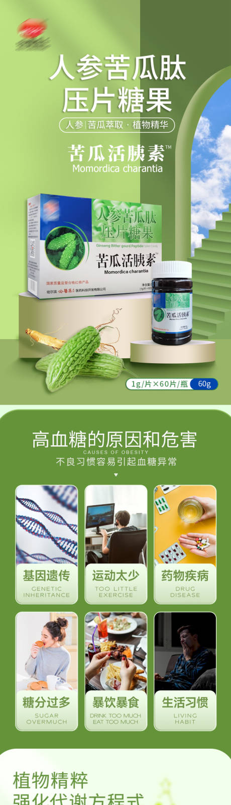 源文件下載【享設計】搜索編號：86750028898451337【苦瓜活胰素詳情頁】