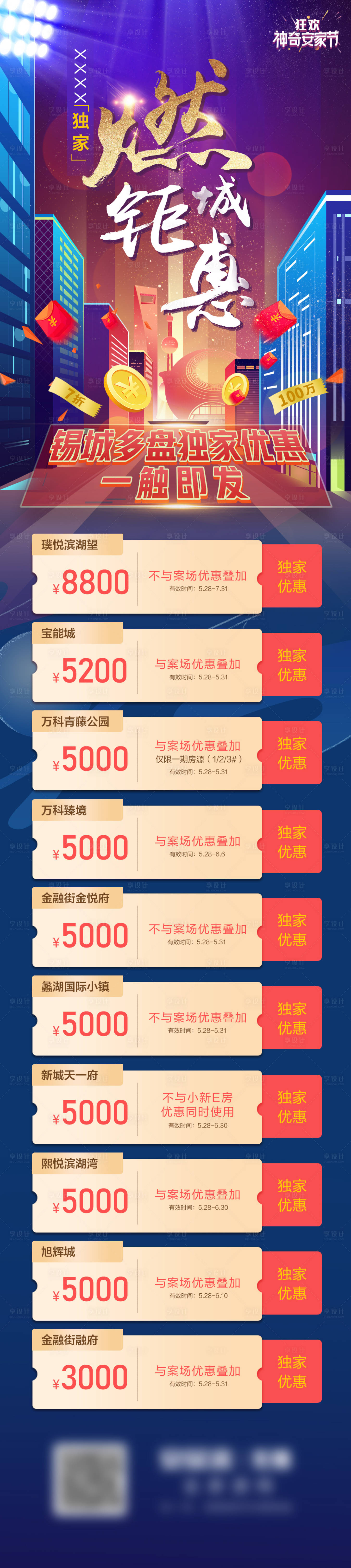 源文件下載【享設計】搜索編號：82920028656887858【燃城鉅惠長圖海報】