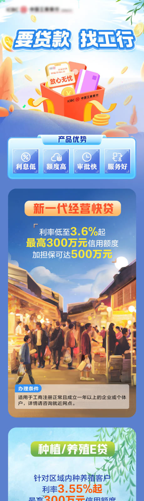 金融行业业务宣传长图