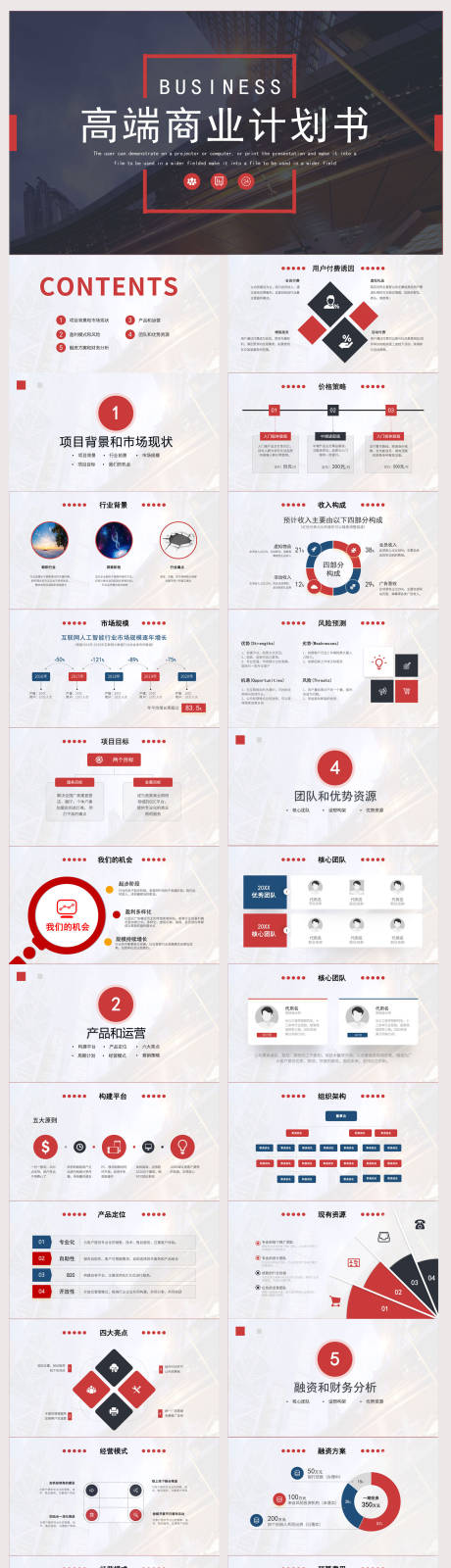 源文件下载【享设计】搜索编号：84950028625755997【大气商业融资计划书PPT】