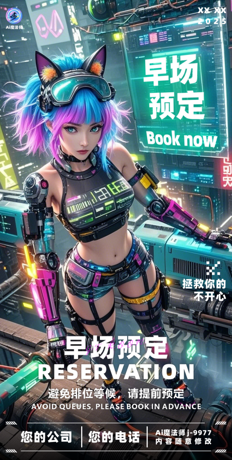 源文件下载【酒吧日常邀约科技海报】编号：29520028913541923