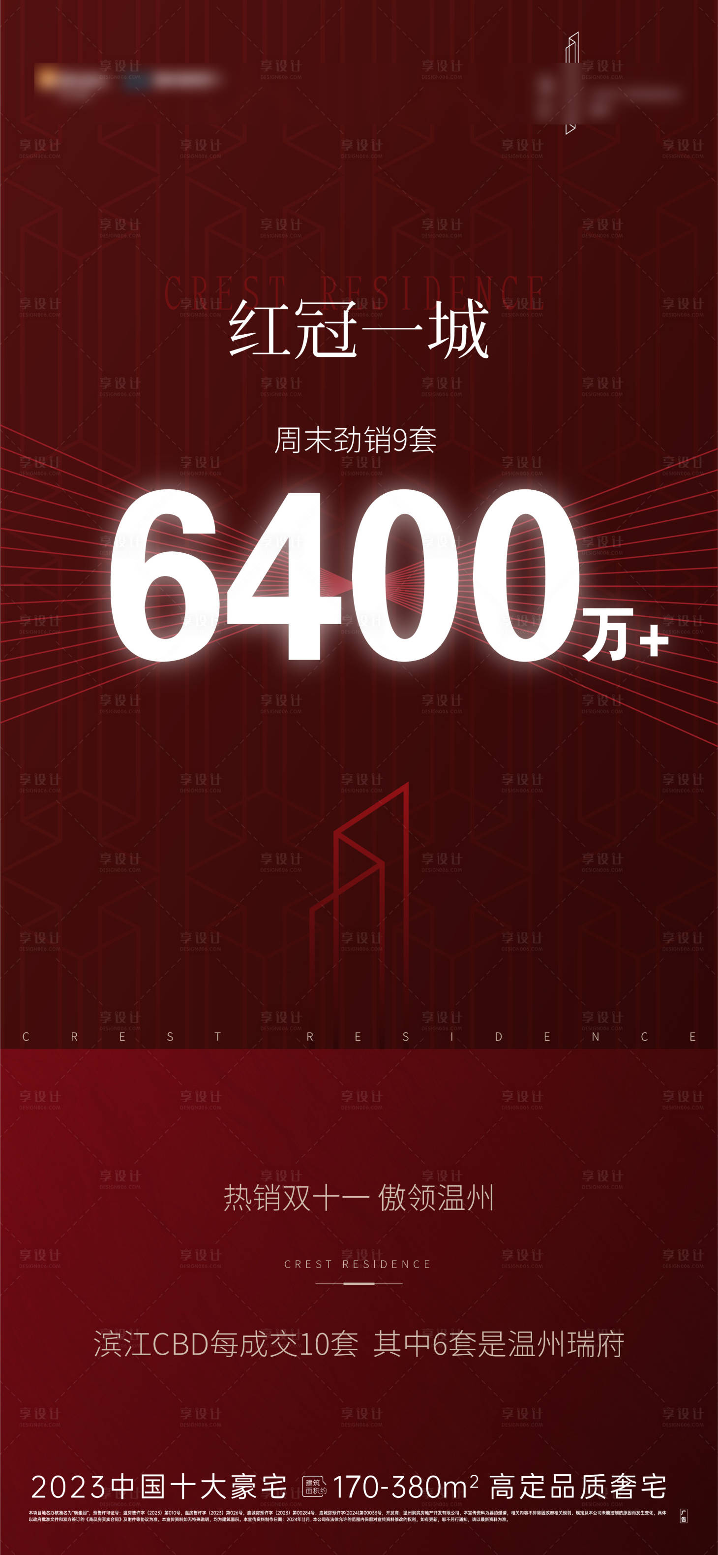 源文件下载【享设计】搜索编号：76730028722722069【房地产豪宅热销海报】