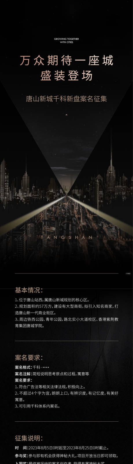 源文件下载【案名征集海报 】编号：31600028743596996