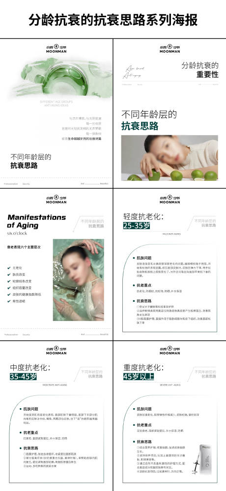 医美分龄分层抗衰系列海报