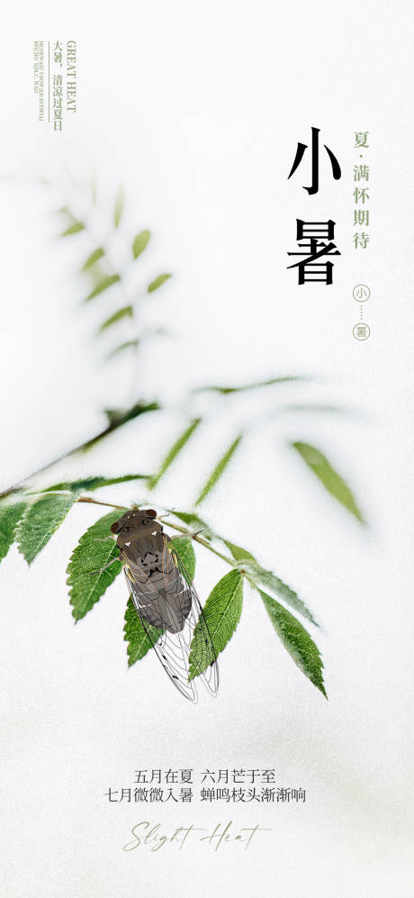 源文件下載【享設計】搜索編號：69100029009856149【二十四節氣小暑海報】
