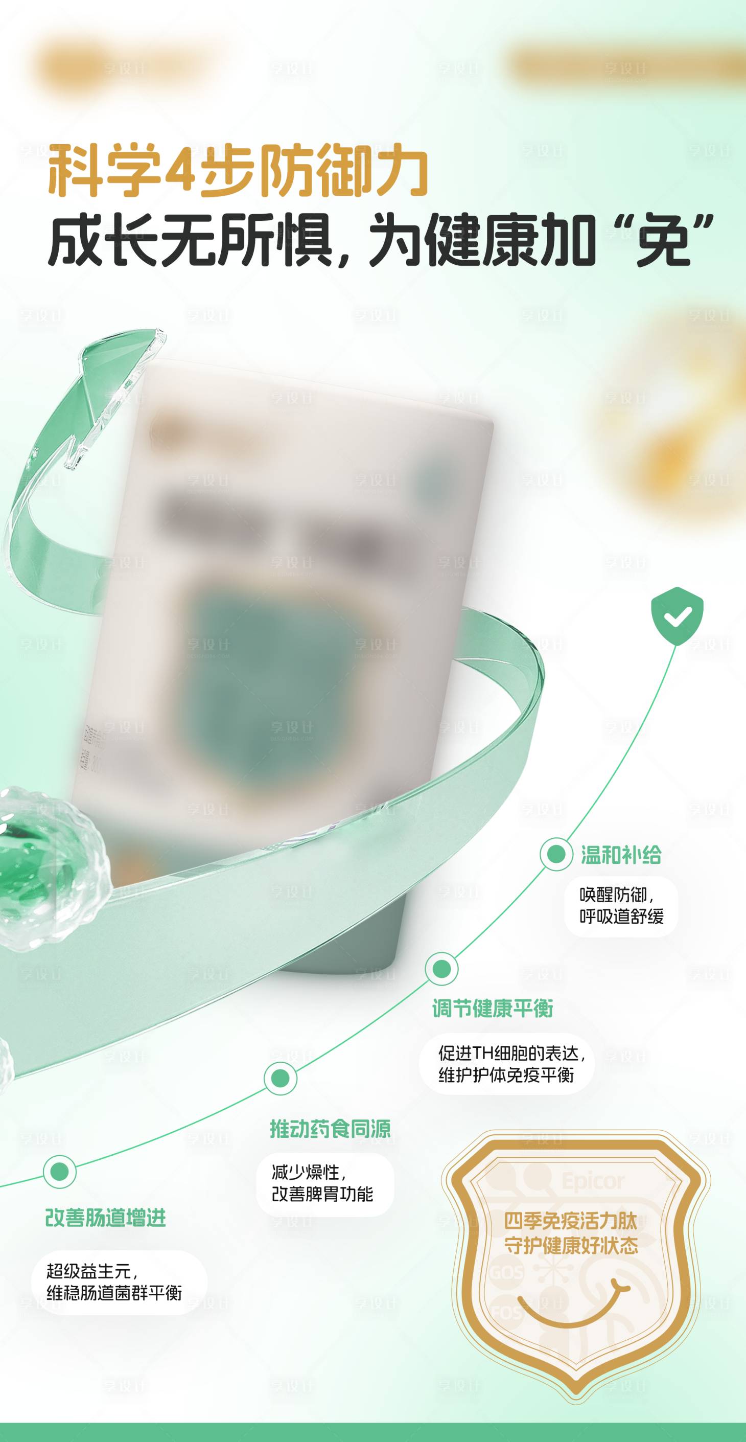 源文件下載【享設計】搜索編號：27890028631442106【脾氨肽產品宣傳海報】