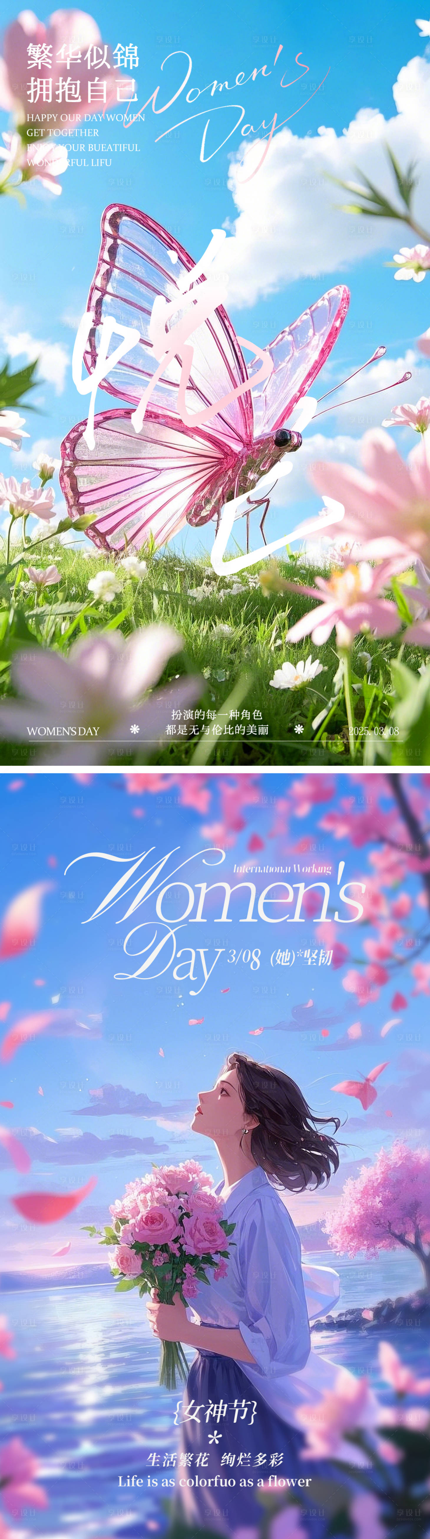 源文件下載【享設計】搜索編號：10600028997339650【38女神節海報】