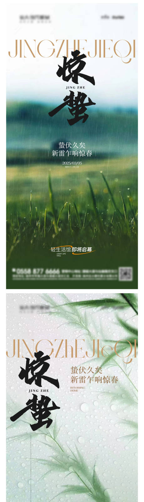 源文件下载【地产惊蛰系列海报】编号：36580028983578844