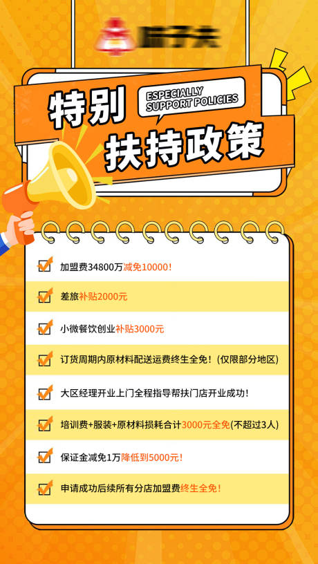 源文件下載【政策扶持海報】編號：63890028857661771