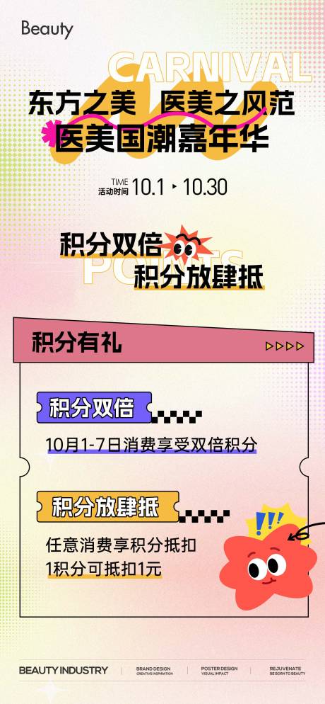 医美国潮嘉年华海报