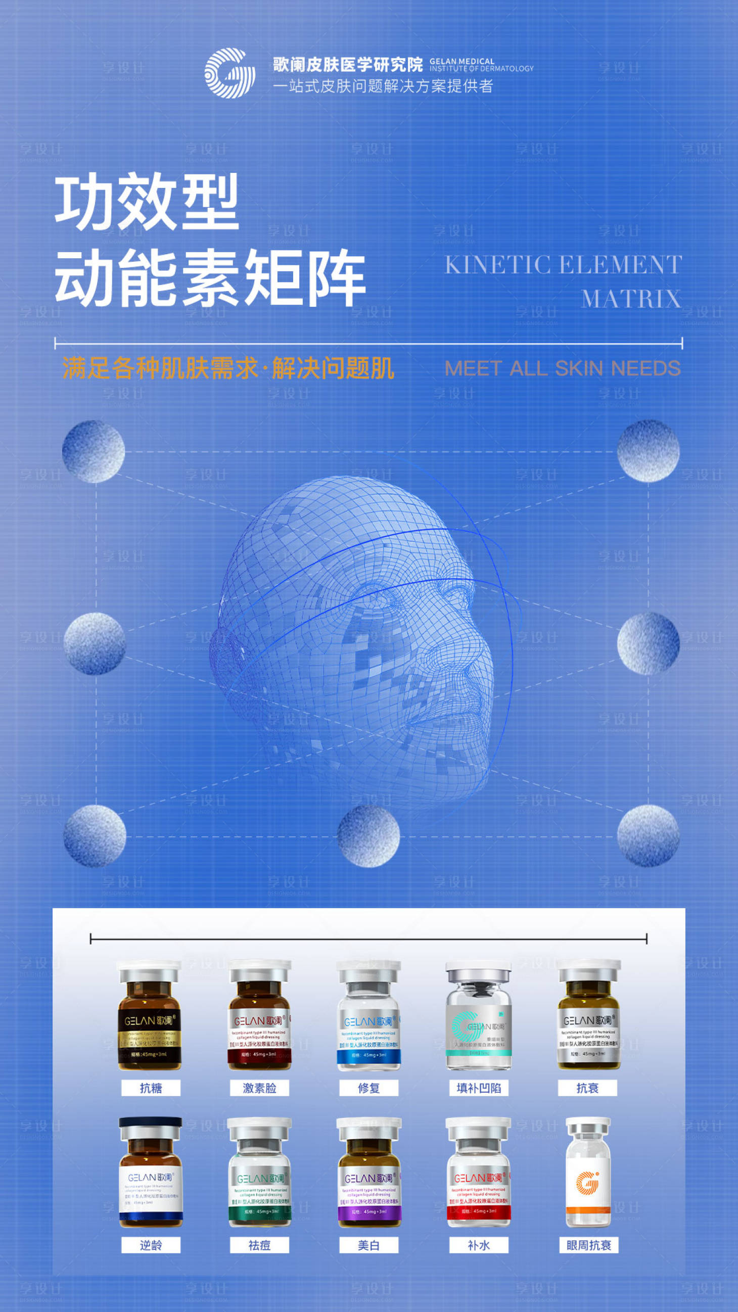 源文件下载【享设计】搜索编号：88400029101026397【医美水光产品海报】